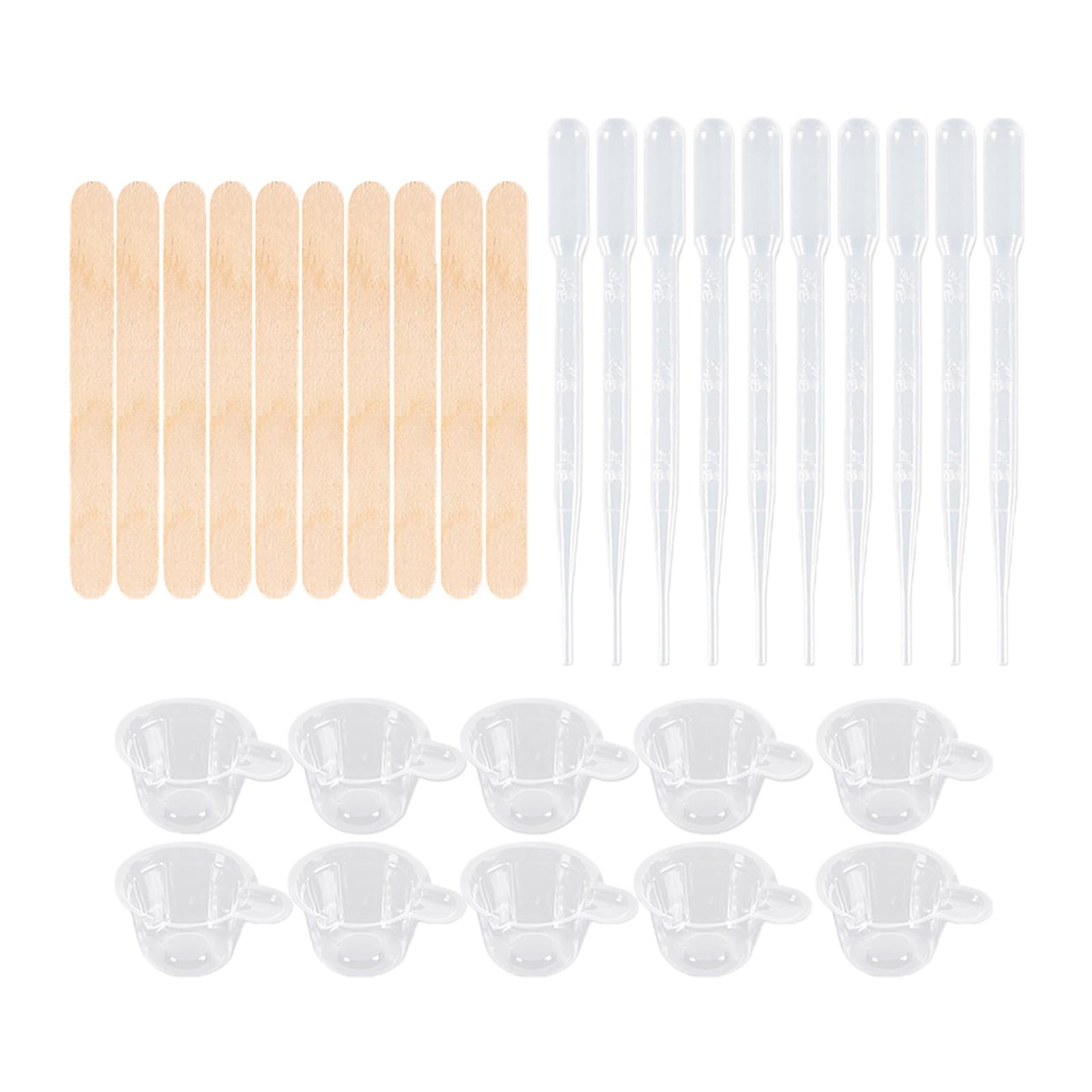 Reusable Resin Tools Supplies with ,Mixing Cup , ,Silicone Set Epoxy Resin  Tool Starter resin material s , 30Pcs